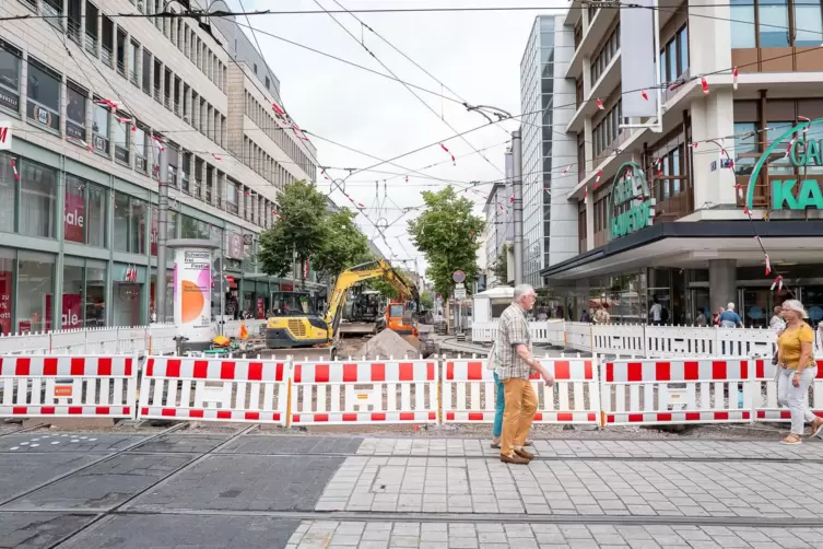 Der Marktplatz wird bis 21. Juli nicht von Bahnen angefahren.