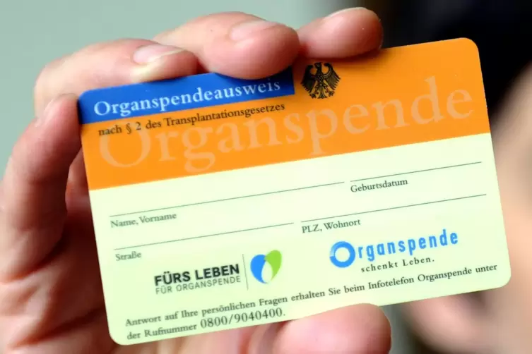 Organspende-Ausweis