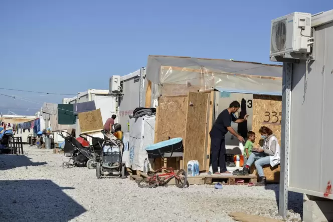 In einem Flüchtlingslager soll Tuberkulose ausgebrochen sein.
