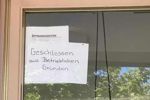 Aus betrieblichen Gründen geschlossen: Postfiliale in Speyer-Nord.