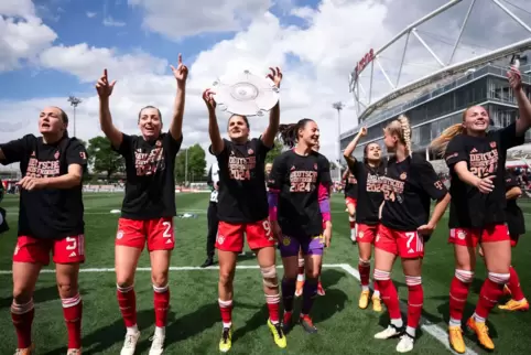 Die Fußballerinnen des FC Bayern München