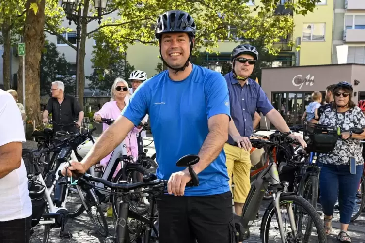 Die meisten Diensttermine absolviere er per Rad oder zu Fuß, erklärt OB Nicolas Meyer. 