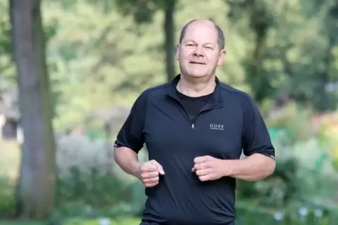 Olaf Scholz beim Joggen