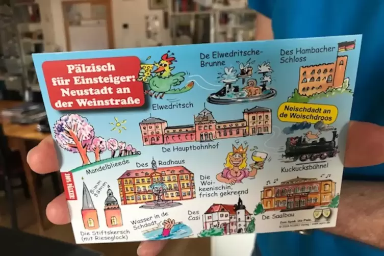 Diese Postkarte des Agiro-Verlages ist ab sofort im Neustadter Einzelhandel erhältlich. 