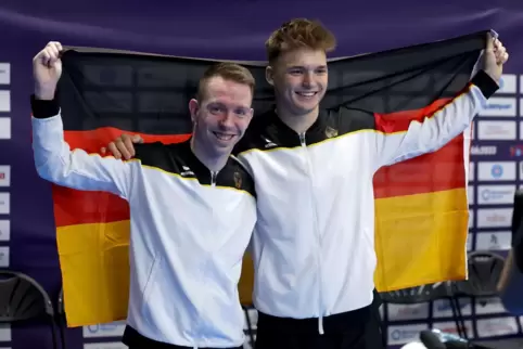 Fabian Vogel und Caio Lauxtermann (r)