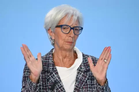 EZB-Präsidentin Christine Lagarde will sich alle Optionen offenhalten.
