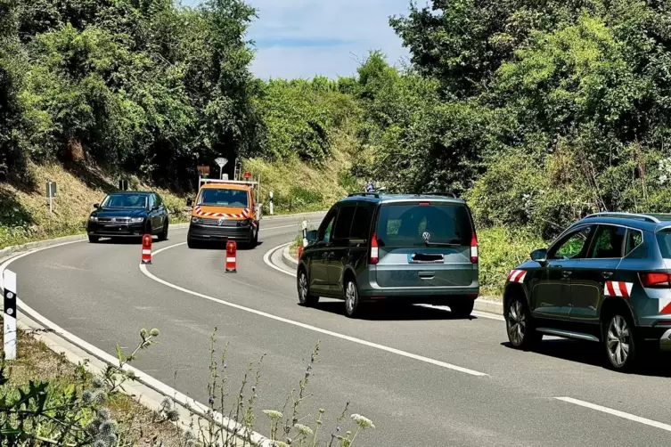 Zwischen Ungstein und Kallstadt ist ein Unfall passiert.