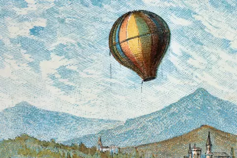 Zwischen Cévennen und Rhône erhob sich1783 die erste Montgolfiere. 1784 zwischen Rhein und Haardt sah es wohl ähnlich aus. 