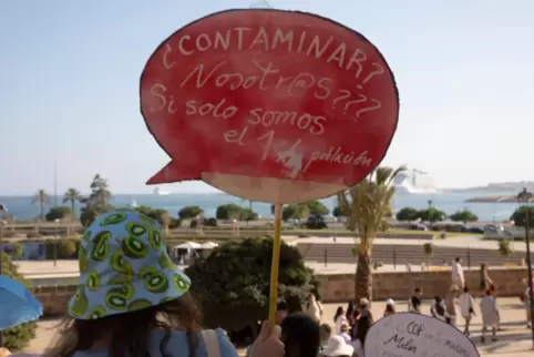 Protest gegen Massentourismus auf Mallorca