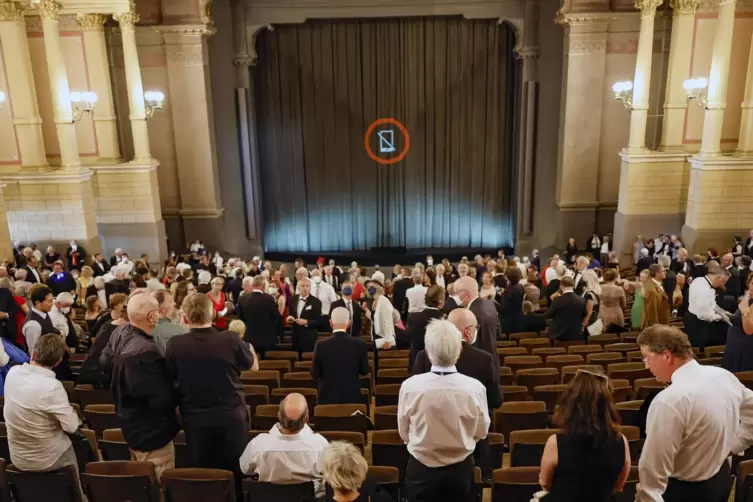 Blick in das Bayreuther Festspielhaus. 