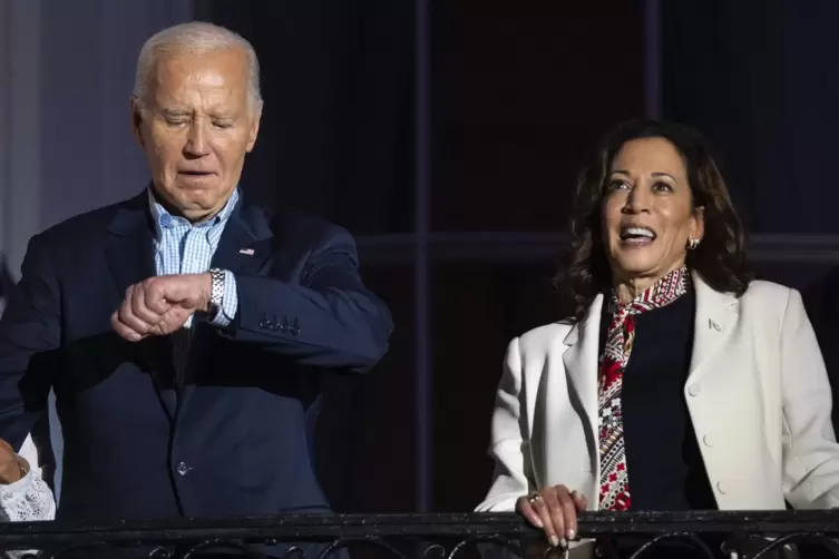 Der scheidende Präsident Joe Biden (81) und Vizepräsidentin Kamala Harris (59). Tritt sie am 5. November gegen Donald Trump (78)