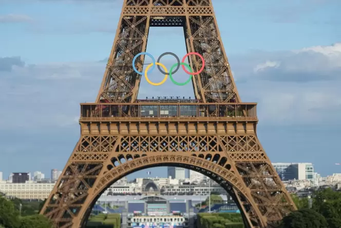 Paris im Zeichen der Olympischen Spiele.