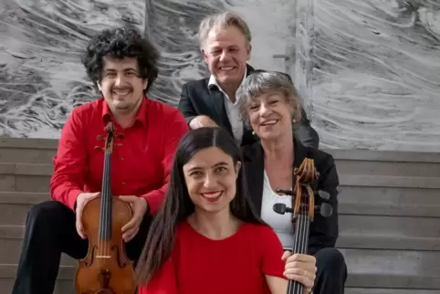 Venedig-Fans: Ivan Knezevic, Caroline Busser, Rainer Furch und Madeleine Giese. 