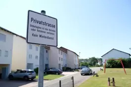 Die Straße „Bei den Fuchslöchern“ befindet sich in Privatbesitz. 