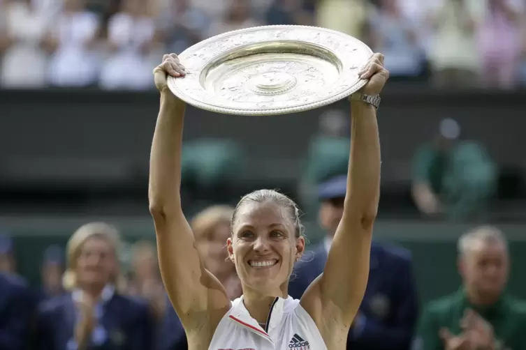 Ihr größter Moment: Angelique Kerber 2018 in Wimbledon. 