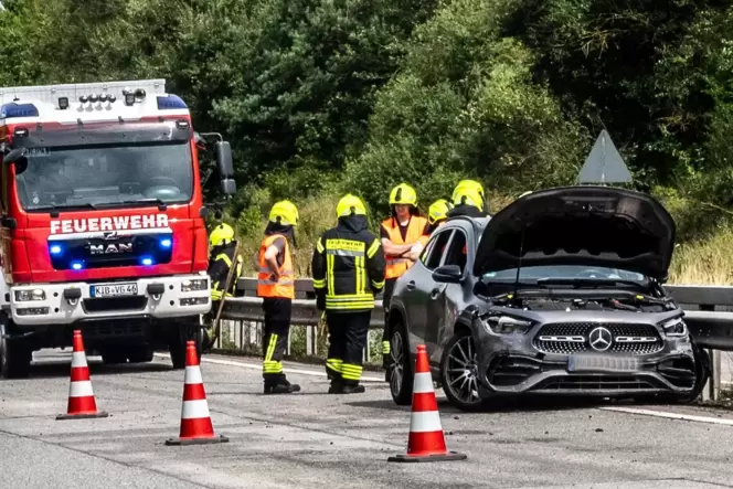 Das Unfallauto war nicht mehr fahrbereit.