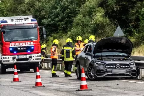 Das Unfallauto war nicht mehr fahrbereit. 