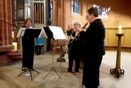 Das Trio Rundona bot in der Schlosskirche ein kurzweiliges Programm dar. 