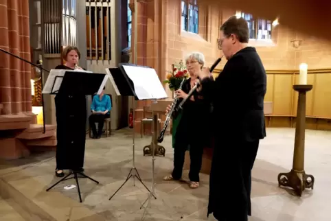 Das Trio Rundona bot in der Schlosskirche ein kurzweiliges Programm dar. 