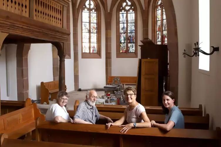 Das Presbyterium geht neue Wege (von links): Angelika Stephan, Peter Brunck, Kerstin Brand und Birgit Flory .