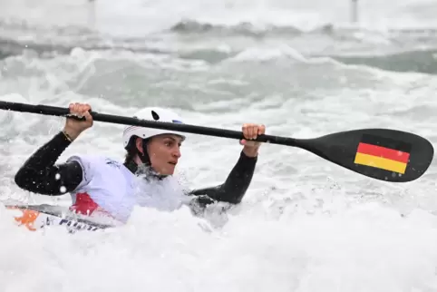 Arbeitete sich durch den Kanal: Ricarda Funk. 