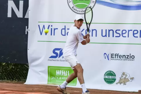 Stand 2022 im Finale: Henrik Lang vom TC RW Kaiserslautern. 