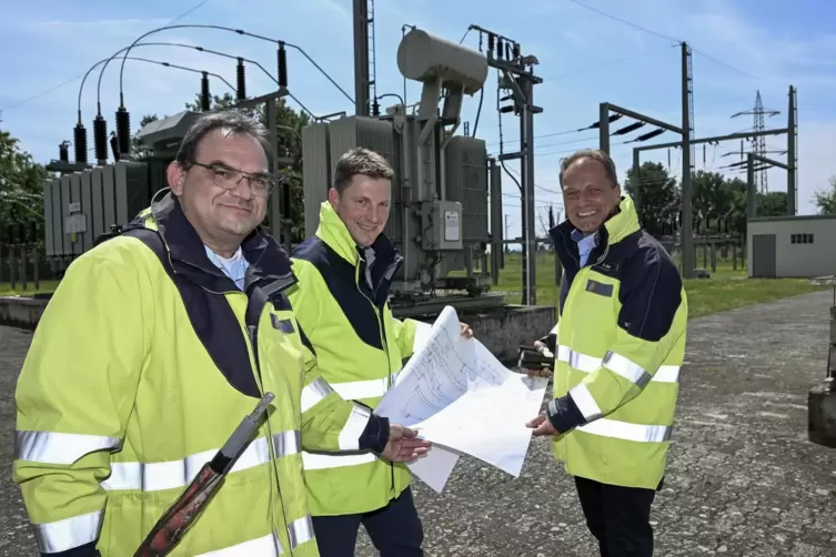 Sehen die Erweiterung des Industriegebiets Am Römig als Chance, die Stromversorgung in Frankenthal insgesamt noch sicherer zu ma