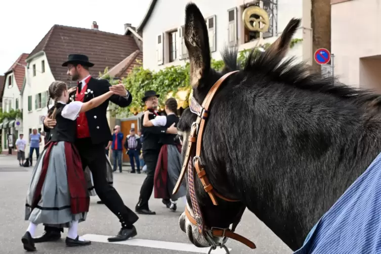 Zur Kerweeröffnung gehört auch ein Tanz der Trachtengruppe. 