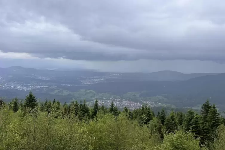 Immer wieder sind auf der Tour Weitblicke über den Schwarzwald möglich. 