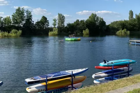 Das Gelände des Ludwigshafener Schwimmvereins am Willersinnweiher ist nur für Mitglieder zugänglich. 