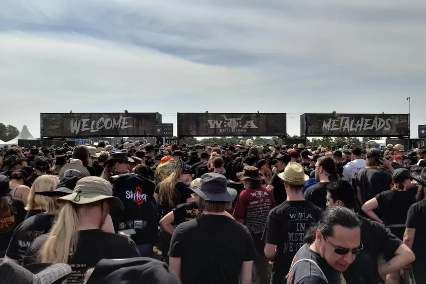 »Wacken-Einlass am Mittwoch«: Ein Schnappschuss von Michael Haustein.