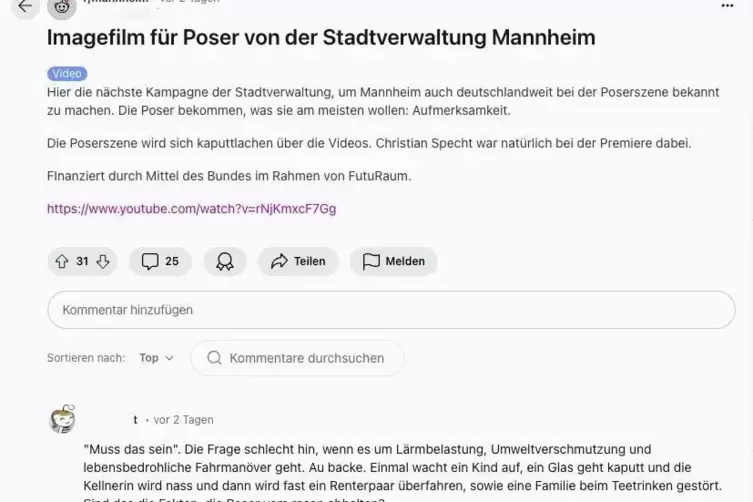 Die Meinungen bei reddit sind deutlich. 