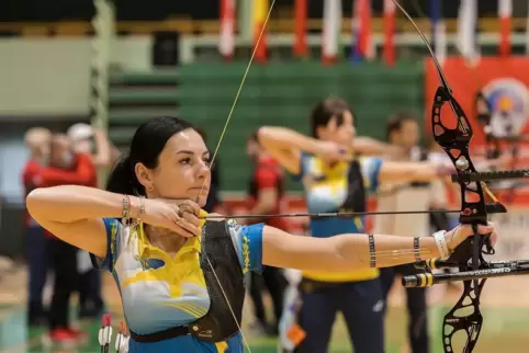 Hofft in Paris auf eine Medaille: die Ukrainerin Veronika Marchenko, deren Mutter in Frankenthal lebt. 