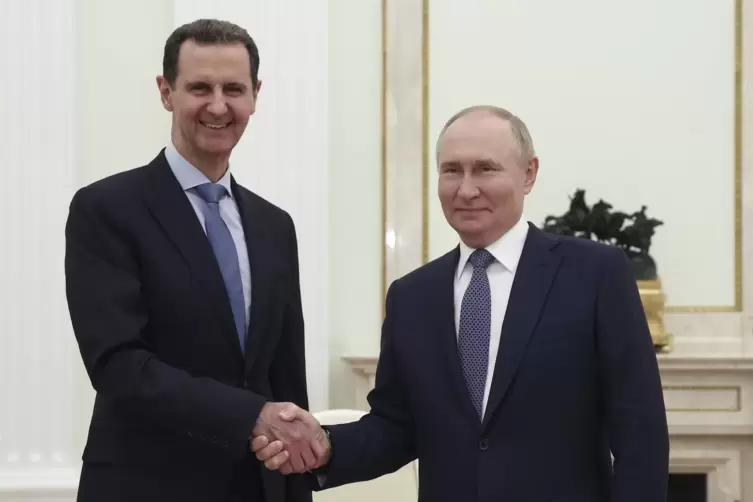 Wladimir Putin und Baschar al-Assad in Moskau.