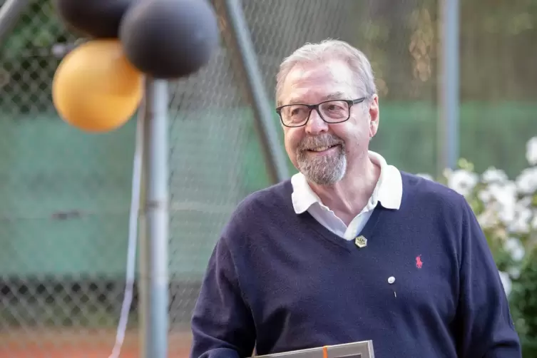 Rainer Klein beim Abschied aus dem TC-Vorstand 2021.