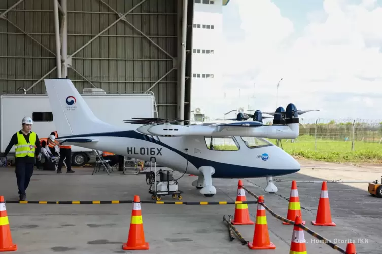 Beim unbemannten Testflug in Indonesien. 