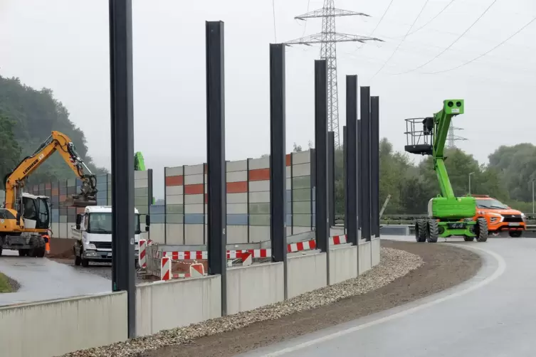 Die Lärmschutzwand entsteht in Höhe Bubenhausen/Wolfsloch. 