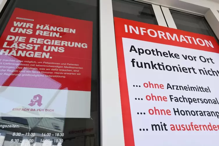 Protest: Im vergangenen Jahr gingen Apotheker gegen die Gesundheitspolitik auf die Straße.