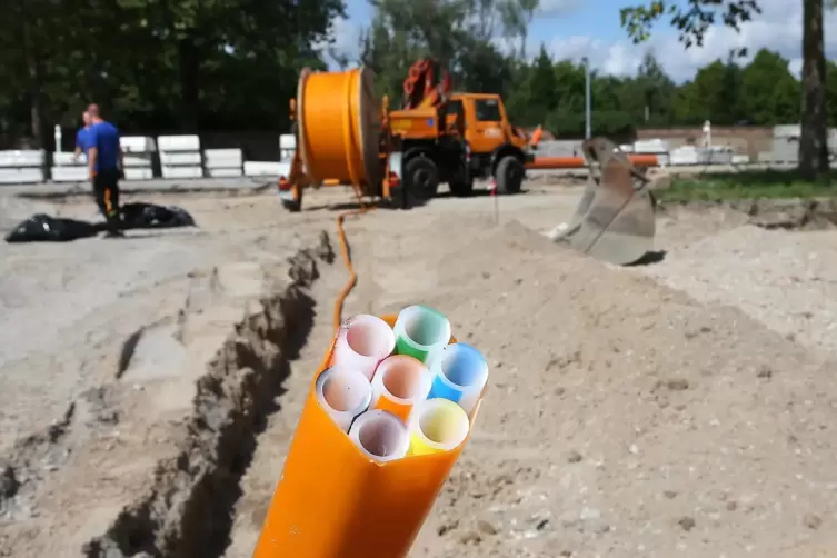 Glasfaser-Ausbau in Speyer: Die Stadtwerke waren im Sommer 2019 im Gebiet „Auestraße, Am Rosssprung, Mausbergweg“ aktiv.