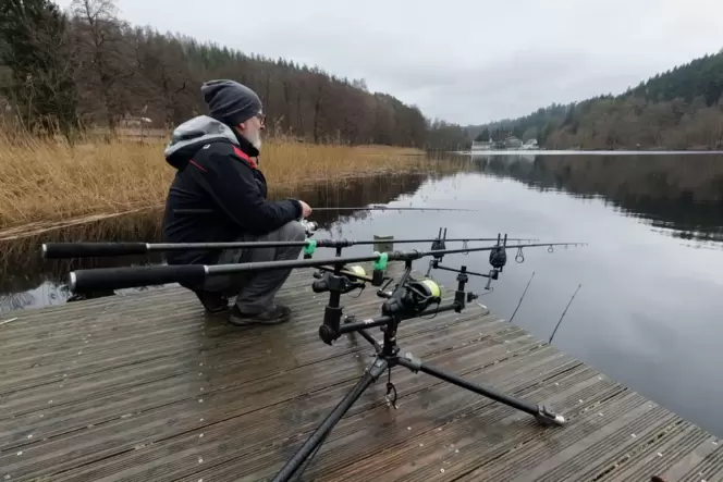 Sportfischer am Gelterswoog