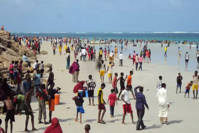 Lido Beach in Mogadishu