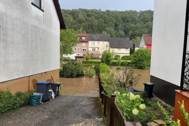 Auch in St.Ingbert sind einige Straßen überflutet gewesen. 