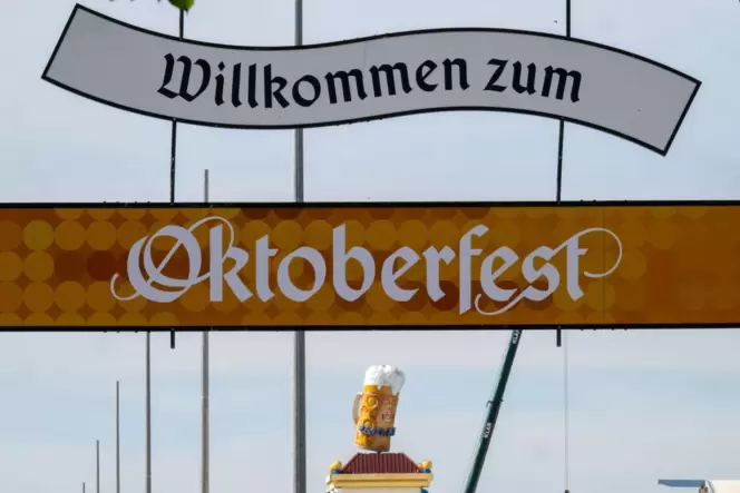 Aufbau Oktoberfest