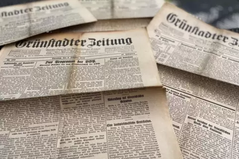 Über einen schauerlichen Fund berichtete die „Grünstadter Zeitung“ vor 100 Jahren. 