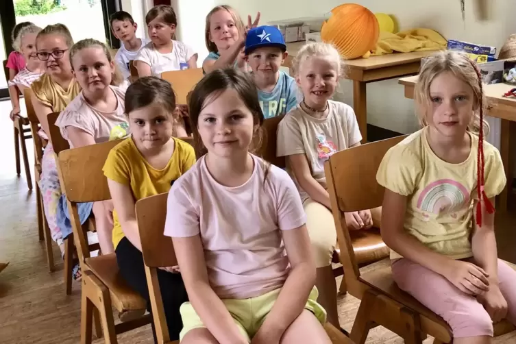 Am Ferientag der Pfarrei Wallhalben/Herschberg waren die Kinder voll bei der Sache – unter anderem beim Konzentrationsspiel. 