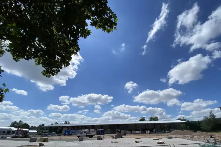 Am Güterbahnhof schreiten die Bauarbeiten voran. 