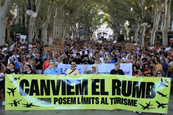 Demo gegen Massentourismus auf Mallorca