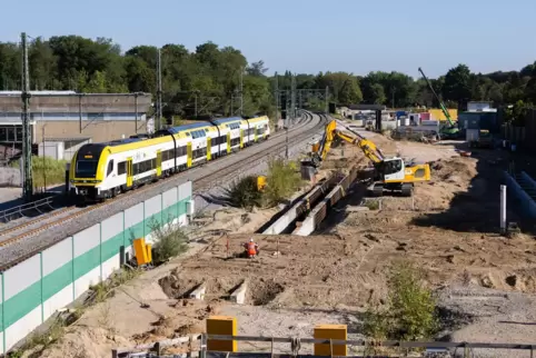 Die Baustelle bei Rastatt ist ein neuralgischer Punkt im deutschen Schienennetz. 