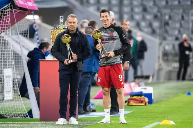 Hansi Flick und Robert Lewandowski