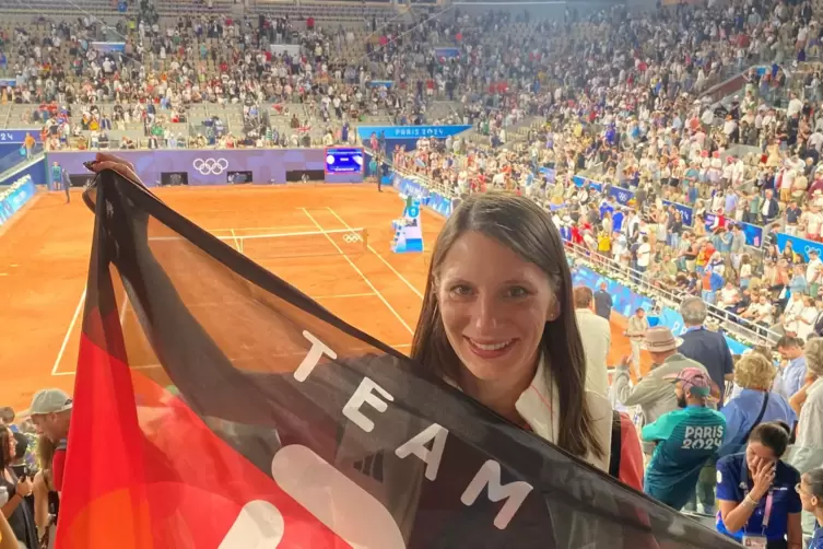 Miriam Welte saß auf der Tribüne für Funktionäre und genoss die Atmosphäre. Wie hier beim Tennismatch von Alexander Zverev.